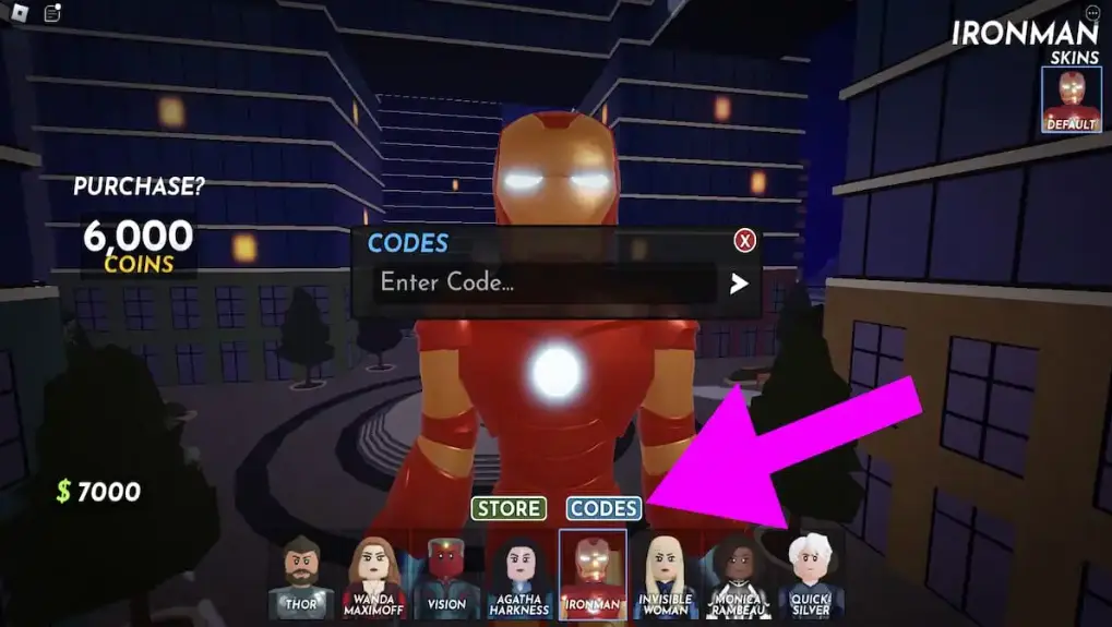 How to Redeem Codes in Marvel Omega